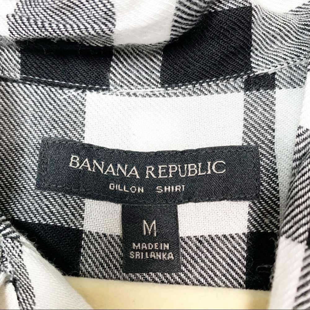 Banana Republic Dillon Fit Tie-Neck Flannel Shirt - Picture 4 of 6